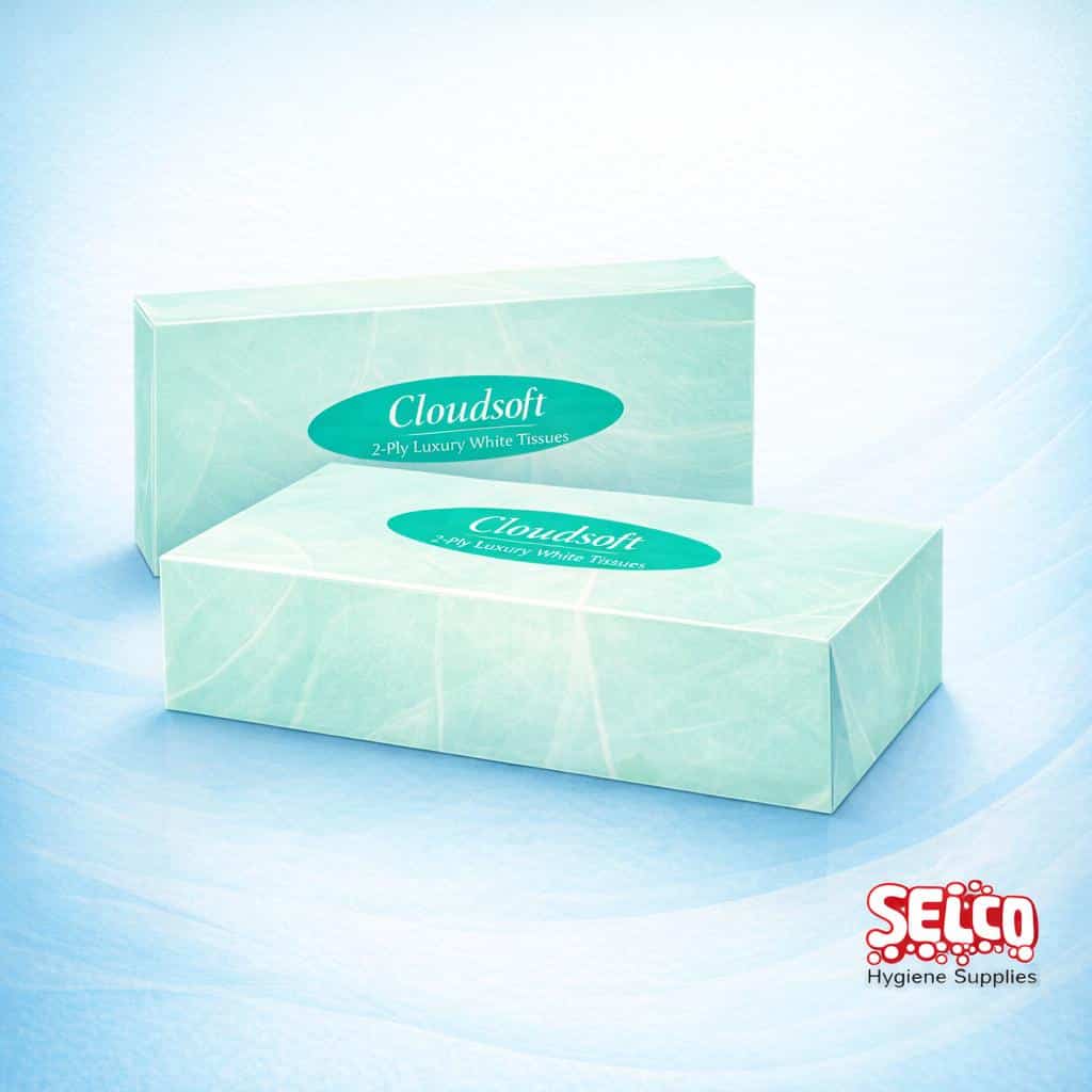 Facial Tissues Rectangular Box 100 - Hotel Guest Supplies - 2 Ply