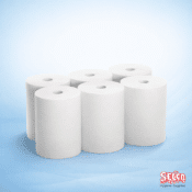 Jackill Roll Towel - 6 Rolls - 1 Ply - White - Washroom Paper Supply
