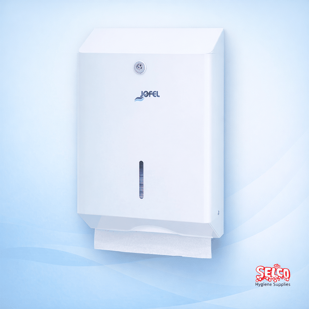 Multi Fold Hand Towel Dispenser White - Fits All Interfold Xpress Towels - Image 3