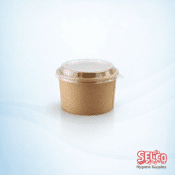 Kraft Salad Bowl Compostable Brown 750-1000ml - 26oz - 32Oz
