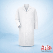 Lab Coat with Velcro Visitor Coats 50Pk - 50 per case