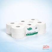 Mini jumbo toilet paper roll 2ply 12pk - 12 Pack - 12 rolls