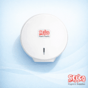 Mini Jumbo Toilet Roll Dispenser x 2 & 12 Toilet Rolls Deal
