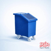 Mobile Food Ingredient Storage Bin 65Ltr Blue - 10kg - 4 x 3