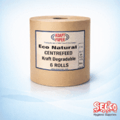Centrefeed roll natural brown kraft - On Sale - Eco General Wipe