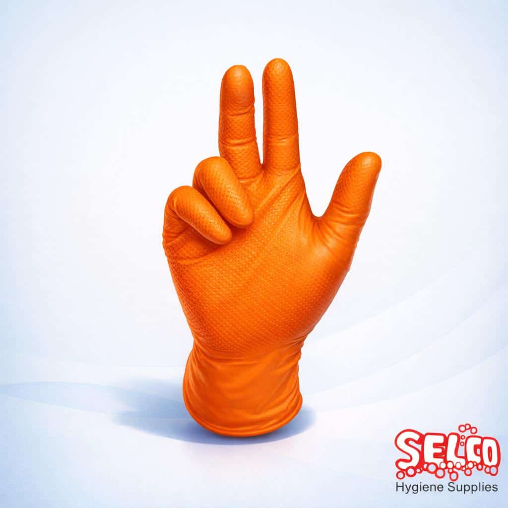 Orange Gripster Tiger Skins Grip Gloves Case -Best Deal - 10 Pack