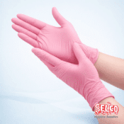 Nitrile Glove Pink Medical Healthcare Gloves - Beauty Salon Supplies