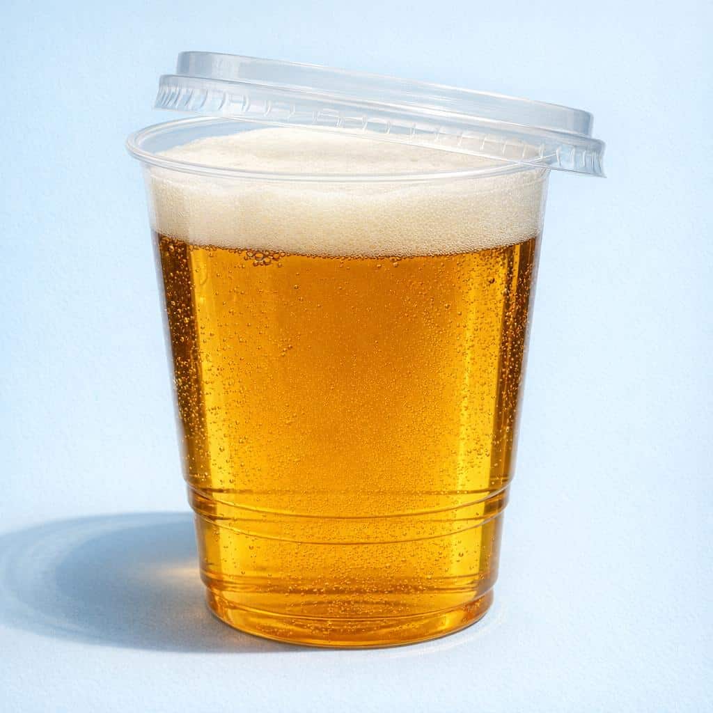 Plastic Lid For Pint Glass Takeaway- PINT TO GO - 800 per case - Image 2
