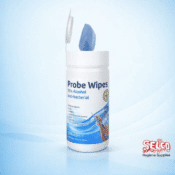 Probe and Utensil Wipes 200 Per Tub - 200 Wipes - 12x13cm - Blue