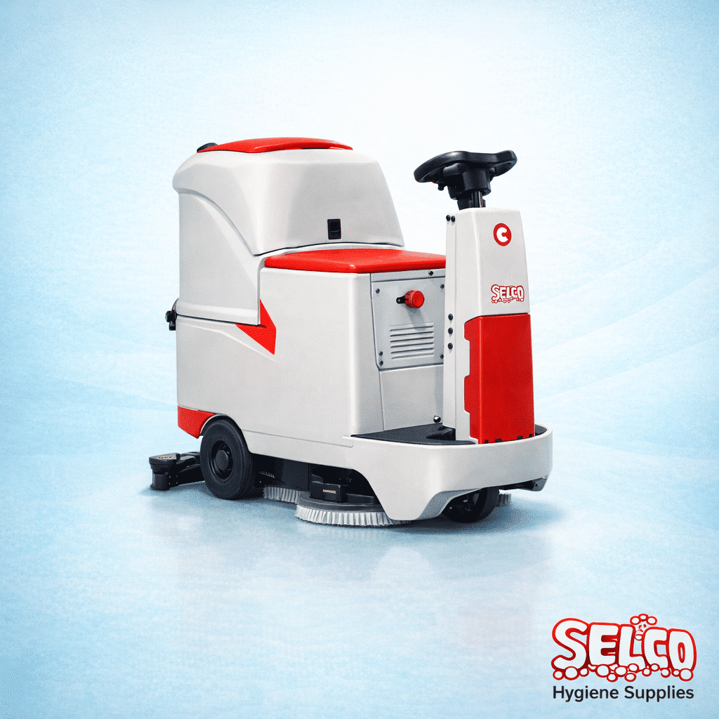 Rideon Floor Scrubber Drier - 22inch - Easy Clean Selco.ie