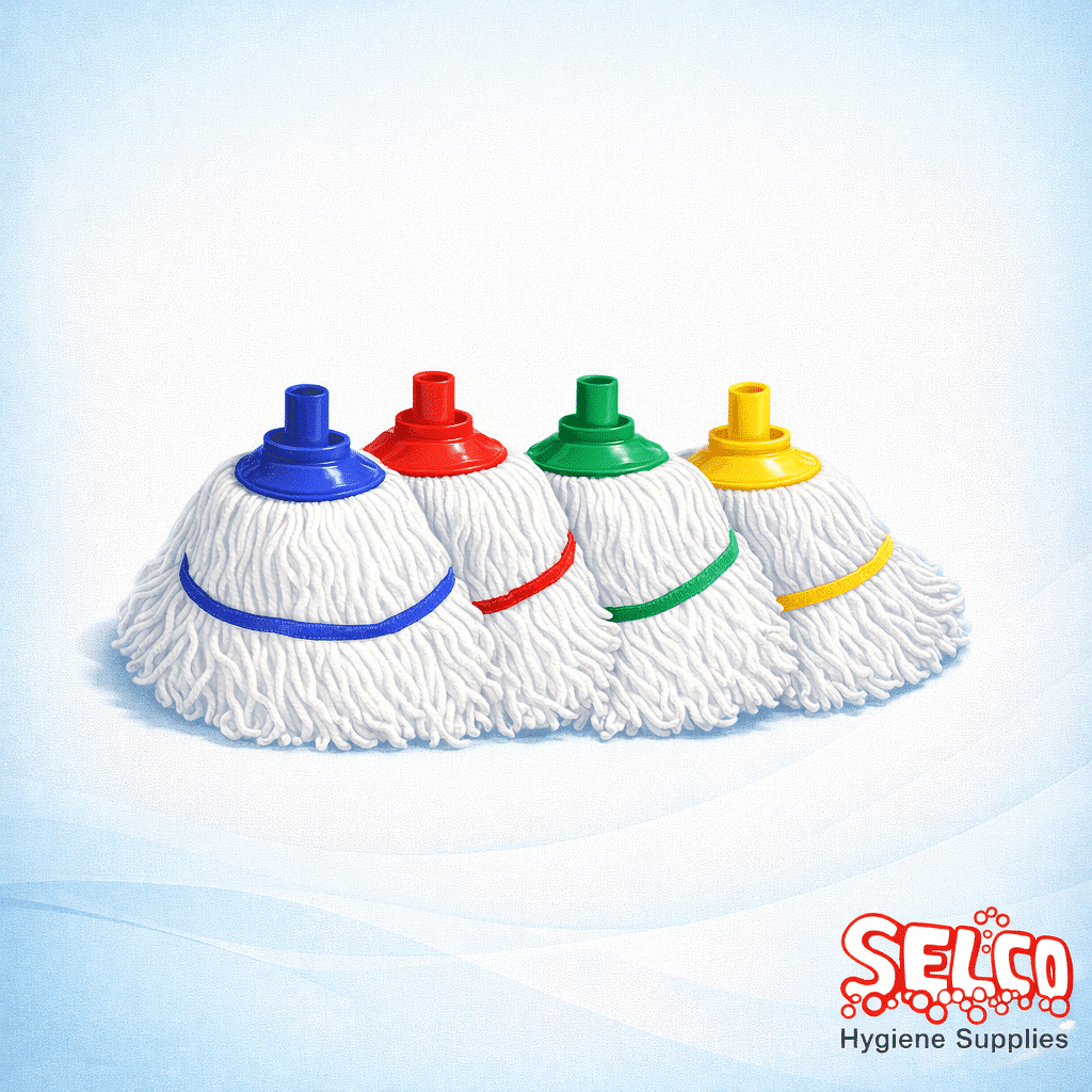 Blue Hygiene Socket Mop Head 200G Stayflat - Commercial Supply - Image 2