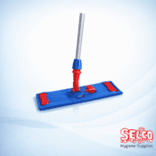 Speedy Flat Mop Handle & Mop - 24 mm - red - Commercial Supply