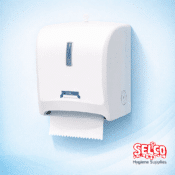 System Roll Hand Towel Dispenser - Auto Cut Towel - Easy Pull One Sheet