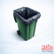 Super Strong Wheelie Bin Bag 46x54 - 320G - 100 per case - Black