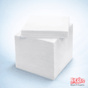 White 2 Ply 33 x 33 Serviettes - 33 cm - 2000 per case - Packed 2000 per case
