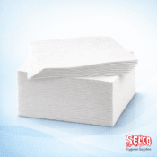 White 2 Ply 40 x 40 Serviettes - 40 cm - 2000 per case - Packed 2000 per case