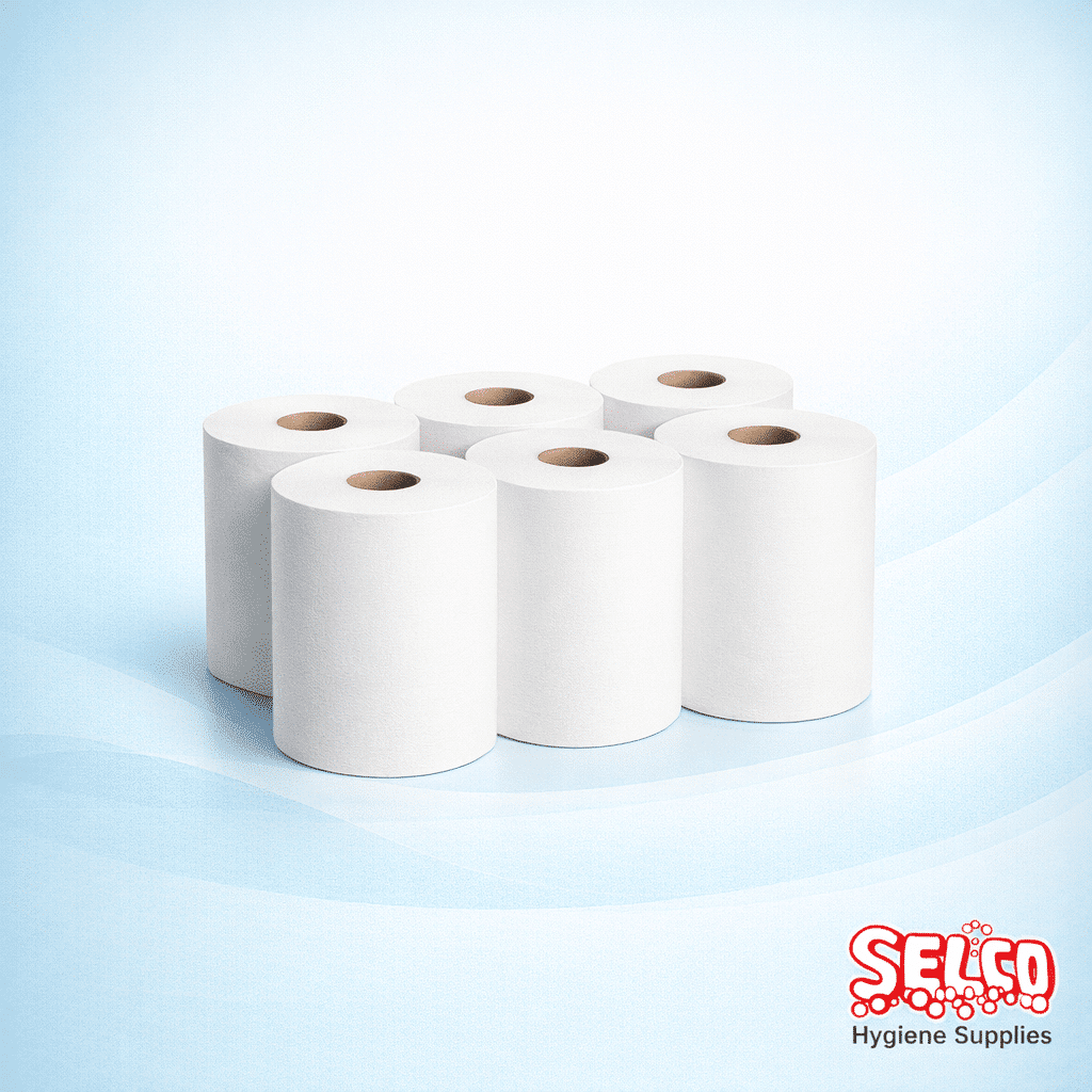 Centrefeed Wiper Roll White 2ply - Kitchen Roll - General Cleaning