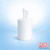 Wiping Roll Basic White Roll 2Ply- Soft Embossed-Wiper Roll